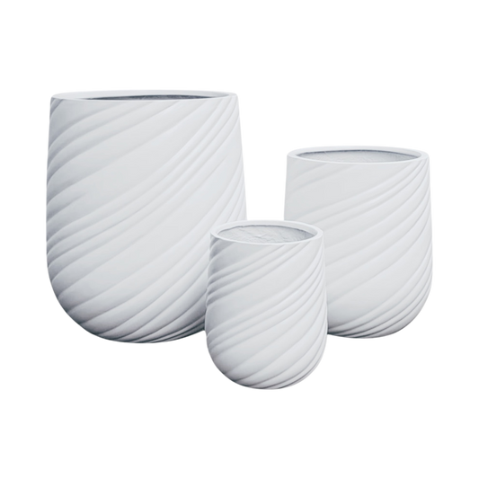 Castor Planter - Pearl White