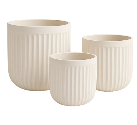 Zeta Planter - Frost Cream